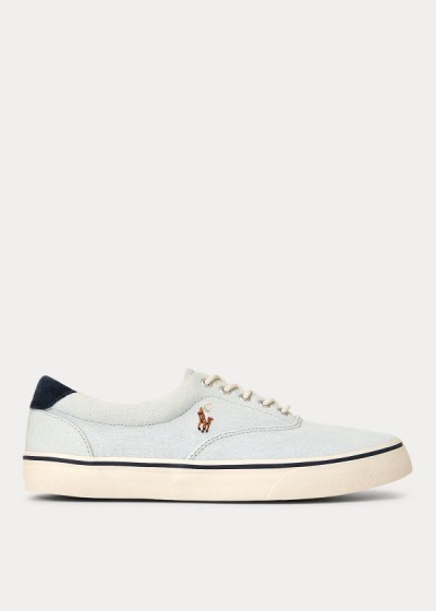 Men's Polo Ralph Lauren Thorton Denim Sneakers | 751890ZGR